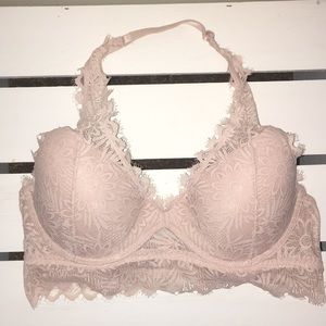 PINK Lace Lightly Lined Bra